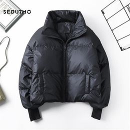 SEDUTMO Winter Women Duck Down Jackets Oversize Coat Short Black Puffer Jacket Casual Autumn Parkas ED916 210923