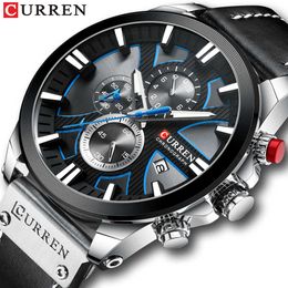 New CURREN Men Watches Fashion Quartz Wrist Watches Men's Military Waterproof Sports Watch Male Date Clock Relogio Masculino 294T