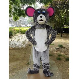 Halloween Grey Rat Mascot Costume High Quality Customize Cartoon Mouse Anime theme character Adult Size Christmas Carnival fancy dress