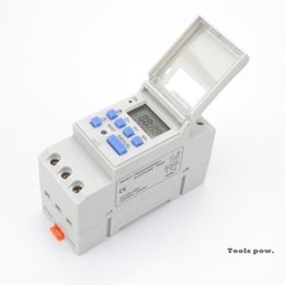 Timers Programmable Digital TIME SWITCH Relay Timer Weekly 7 Days Control Good Electronic Din Rail Mount AC 220V / 110V DC 12V 16A LCD