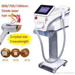 3 wavelengths 755 1064 painless Permanently 808 Diode laser hair removal machine suitable all kinds of skin