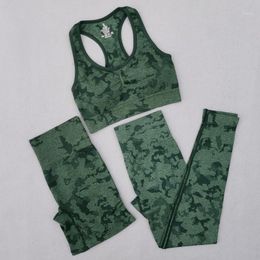 Yoga Outfit Adapt Camo Seamless Set Women Workout Clothes Gym Clothing High Waist Leggings Running Shorts Sports Bra Fitness Sportswear