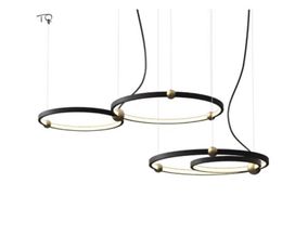 Nordic Modern Pendant Lamps Design Suspension Luminaire Gold Lustre LED Circle for Living/Dining Room Decoration Restaurant