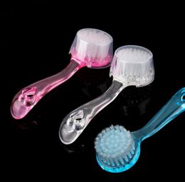 Exfoliating Facial Brush Soft Deep Pore Cleansing Brushes Nylon Makeup Face Washing Pink Purple White Blue