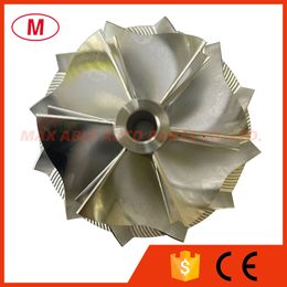 RHF5 43.40/56.00mm 6+6 blades Forward Turbocharger Turbo Billet compressor wheel/Aluminum 2618/Milling wheel for Cartridge/CHRA/Core