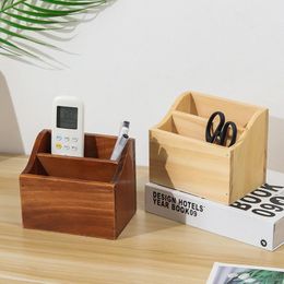 Storage Baskets Retro Old Creative Office Desktop Two Grid Pen Container Sundry Box Home Bedroom Remote Control