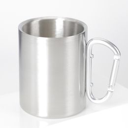 Empty 330ml Stainless Steel Cups Wine Beer mug Whiskey Mugs Outdoor Travel Cup A217093