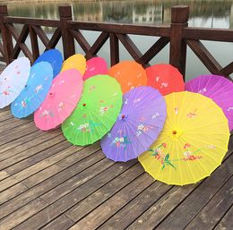 Adults Size Japanese Chinese Oriental Parasol handmade fabric Umbrella For Wedding Party Photography Decoration umbrella DH9580