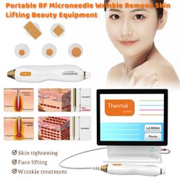 Fractional RF Microneedle Machine With 2 Tips Face Lifting Acne Scar Removal Skin Rejuvenation Stretch Marks
