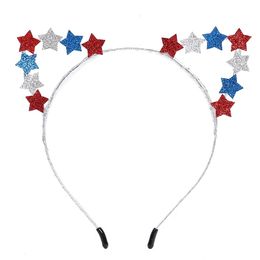 American Independence Day hairband headdress celebration party Festival star Hair accessories independence day decoration T2I52257