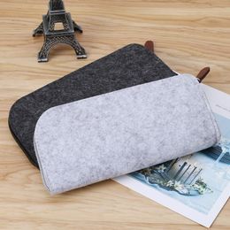 Pencil Bags 100% Brand And High Quality Square Felt Makeup Cosmetic Bag Brush Pen Case Pouch Box Office Supplies