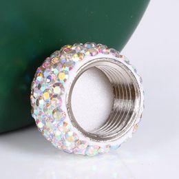 8 Colours Rhinestone Lid Hip Flasks Portable Round Stainless Steel Flagon Travel Outdoor Mini Pocket Wine Bottle Q182