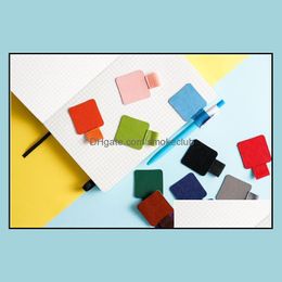 Other Office & School Supplies Business Industrial Colorf Self-Adhesive Pu Leather Pen Holder Clips Pencil Elastic Loop For Notebooks,Clipbo