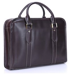 Briefcase Genuine Leather Men Fashion Hight Quality Luxury Business Office Laptop Male Messenger Bag Handbag