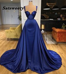 Sexy Prom Dresses Sweetheart Floor Length Mermaid Silk Satin Evening Gowns With Zipper Back vestidos fiesta de noche