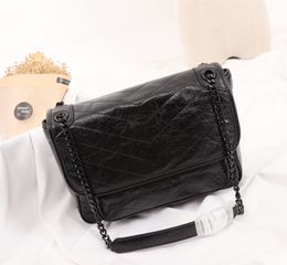 Women Luxurys Designers Bags 2021 pleated Genuine Leather formal wear travel shoulder bag three-color hardware Handbag--size 32x23x10CM