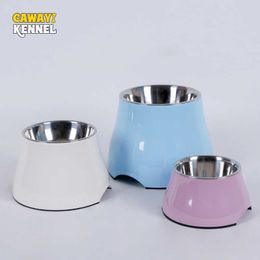 CAWAYI KENNEL Dog Feeder Drinking Bowls for Dogs Cats Pet Food Bowl Comedero Perro Miska Dla Psa Gamelle Chien Chat Voerbak Hond 210615