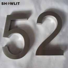 Separated Home Number 3D Stainless Steel Custom Made House Numbers Other Door Hardware