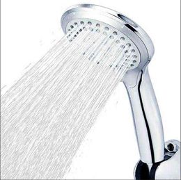 5 modes ABS plastic Bathroom shower head big panel round Chrome rain head Water saver Classic design G1/2 rain showerhead ZJ039 H1209