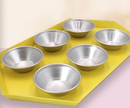 Egg Tart Mould Baking Moulds Homemade Pie Pan Cookies Pudding Mould Aluminium Alloy DIY Tools