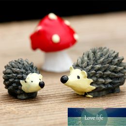 3pcs/set Resin Miniature Decoration Hedgehog Micro Landscape Cute Animal Ornaments Factory price expert design Quality Latest Style Original