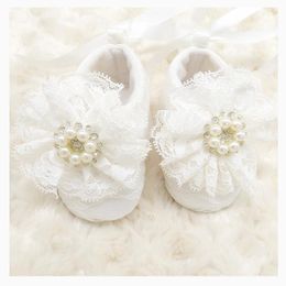 First Walkers Customized High Quality Lace Winter Booties Lace-Up Ribbon Princess Baby Shoes Red White Pink BB27