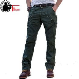 Multi-Pocket Men's Military Cargo Pants Loose Style Men Army Joggers Pants Tactical Casual Fashion Long Trousers Male 210518