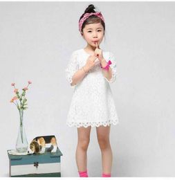 Mother Daughter Matching Clothes Girls Dress Fall Lace Long Sleeve Princess for Kids E21432 210610