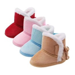 Winter Baby Boots First Walkers Fashion Baby Girls Shoes Fur Snow Warm Boots High Quality G1023