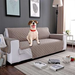 Sofa Cover armchair Mat protector for sofas Dog Pet Kids Reversible Washable Removable Slipcovers 1/2/3 Seat 211207