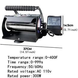 DHL striaght skinny tumbler sublimation machine for 15oz 20oz 30oz slim cup DIY heat press printer machining fast shipping