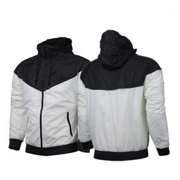 Men's Tracksuits 2021 Spring And Autumn Jacket Lightweight Hooded Zipper Waterproof Windproof Casual Fashion Windbreaker S-3XL