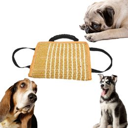 Dog Training Linen Pillow Chew Toy with Handles Dogs Bite Stick Tug Teeth Cleaning Interactive Toys 300cm*200cm