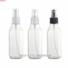 BEAUTY MISSION 100ml clear square empty plastic spray bottle,perfume travel bottles refillable,100cc refillable bottlesgood high qualt