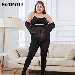 WOTHWELL Women's Leggings Plus Sizes Warm Pants For Women 2021 Thick Winter Thermal Tights Fitness High Waist Stretchy Jeggings H1221