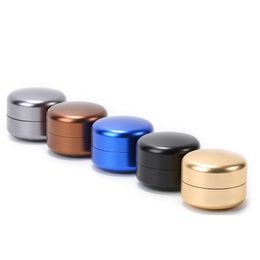 Latest Colorful Mini Aluminium Alloy Portable Dry Herb Tobacco Spice Miller Storage Stash Case Box Pocket Container Cigarette Smoking Jars Holder Vessel DHL Free