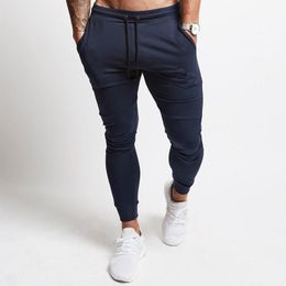 Men's Pants 2021 Mens Gym Sporting Jogging Fitness Training Sportswear Men Sweatpants Slim Fit Workout Male Joggers Drop