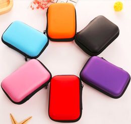 11.5*8*4 CM Colourful Hard EVA Portable Case Protecive Zipper Pouch Travel Bag Carry Box for Fingertip Pulse Oximeter Earphone Cable Wall Charger 500PCS/LOT