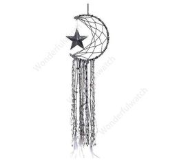 Dreamcatcher Bells Hang Moon Catcher Dreamcatcher Fashion Feather Dream Catcher Pendant Wall Hanging Room Decoration Handicraft DHW58