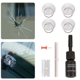 Car Adhesives Repairing Big Long Crack Car Windshield Repair Kits Window Windscreen Polishing Tools Windshield Glue Resin Repair