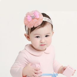 3PCS/Set New Little Girls Cute Flower Bow Elastic Headband Children Sweet Hairband Hair Accessories 199 Z2