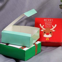 Decorações de Natal Doces Doces Bolsas De Boneco De Neve Merry Convidados Caixas De Embalagem De Dessert Box Decor Party 10pcs / Set