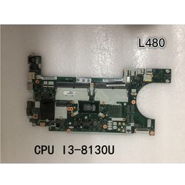 Original laptop Lenovo Thinkpad L480 Motherboard With CPU I3-8130U FRU 02DC301