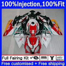 Injection Fairings For Aprilia RS-125 RS4 RSV 125 Red white new RS 125 RR 125RR RSV-125 12-16 12No.11 RSV125 RS125 R 2012 2013 2014 2015 2016 RSV125RR 12 13 14 15 16 OEM Bodys