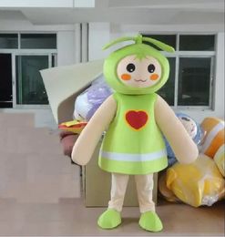 High quality Green Seed Bud Mascot Costume Halloween Christmas Fancy Party Dress Cartoon Character Suit Carnival Unisex Advertising Props Adults Outfit