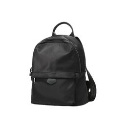 Backpack Casual Black Solid Color Korean Style Oxford Travelling Teenagers Student Outdoor Daypack Waterproof Shoulders Bag