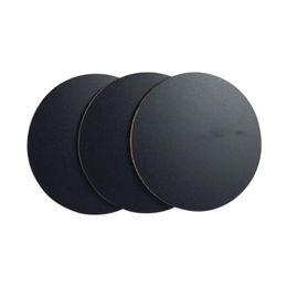 Cork Mat Black Plant Coasters Thicken Foldable 3pcs Waterproof Cushion Round Environmental Indoor And Outdoor Pots Gardening Pad Planters &