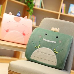 Cartoon Animal Office Pillow Plush Car Waist Cushion Memory Foam Comfortable
