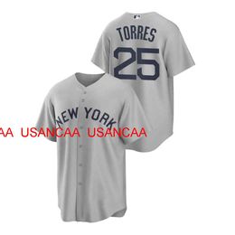 Men's Women Youth Gleyber Torres Grey 2021 Field of Dreams Jersey Stitched baseball Jerseys XS-5XL 6XL