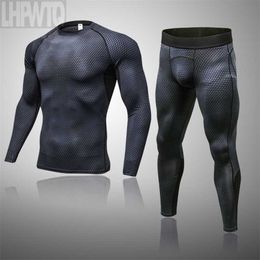 Warm Stretch Thermal Clothing Men Thermal Underwear Winter Long Johns Men Sports Compression Underwear Thermo Solid Colour Shirt 211110